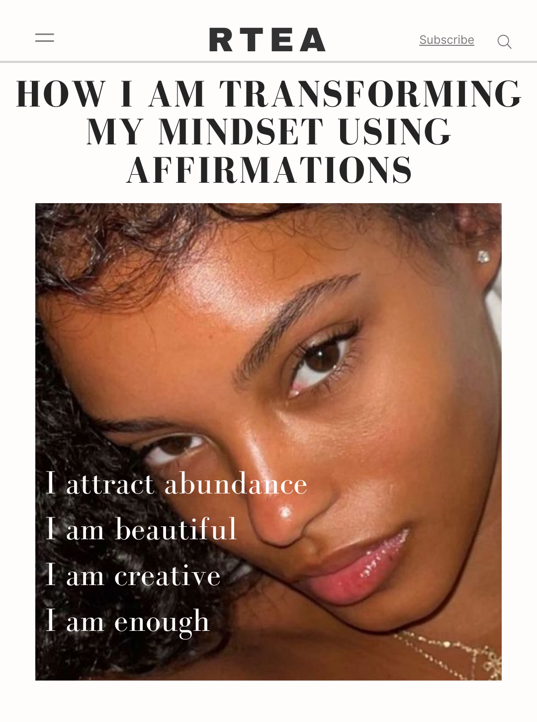 The Power of Positive Affirmations: Transforming Your Mindset - RTEA